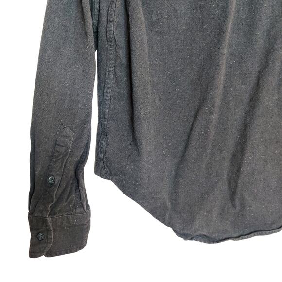 Men's Black Casual Button Down Shirt - Picture 5 of 9